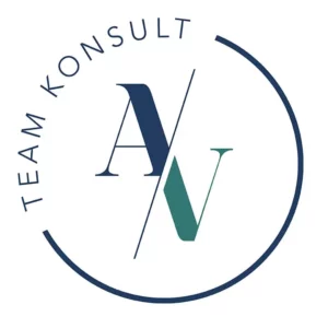 Die Buchstaben A und V stehe in einem Kreis, in dem Team Konsult steht.